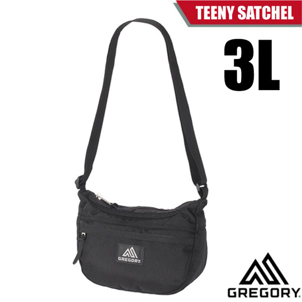 【美國 GREGORY】TEENY SATCHEL 3L 可調式斜背包(輕巧好收納.可調整式背帶)/119656-1041 黑