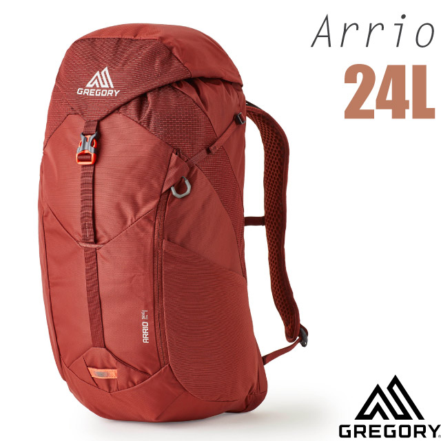【美國 GREGORY】ARRIO 24L 多功能健行登山揹包(附全罩式防雨罩)/136974-1129 磚石紅