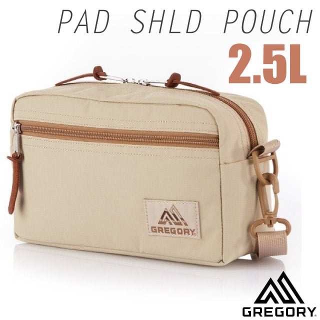 【GREGORY】PAD SHOULDER POUCH 2.5L 可調式側背包(M).郵差包.斜背包/65380-D434 漠沙色