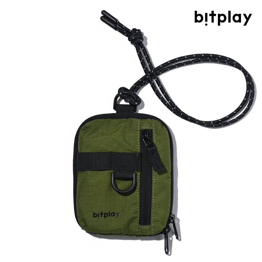 【bitplay】 Essential Pouch 機能小包 V2(含頸掛繩)- 軍綠色/炭黑色