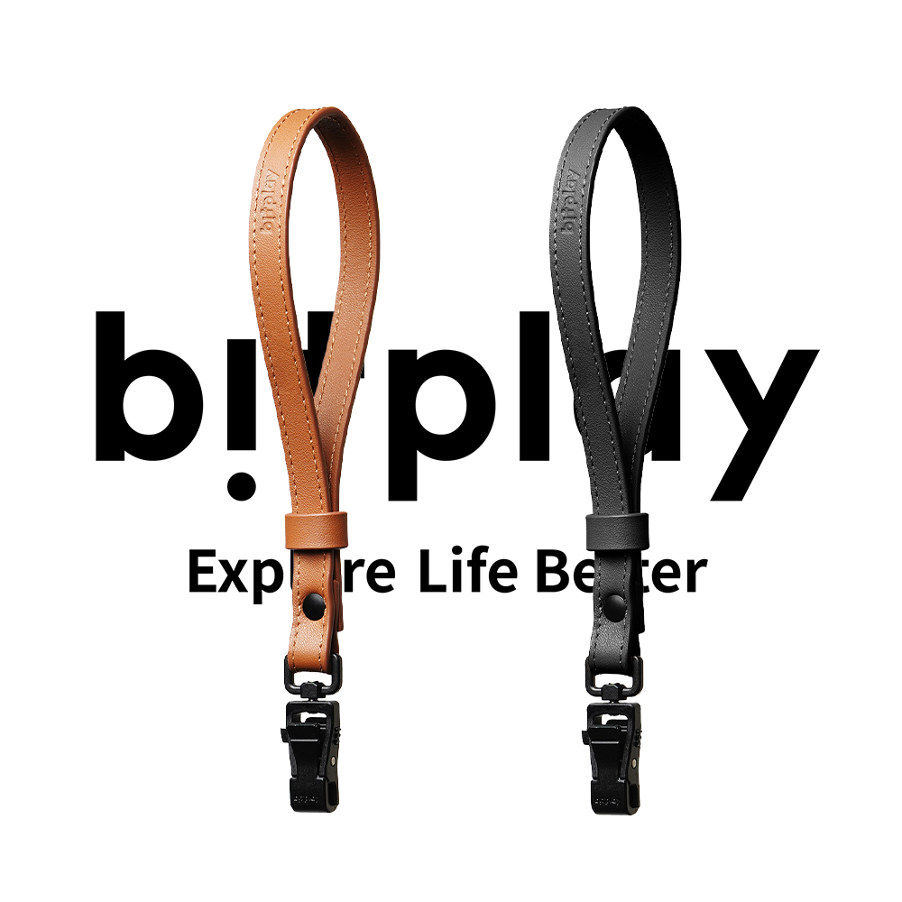 【bitplay】Leather Wrist Strap 12mm 皮革手腕繩(含掛繩通用墊片）
