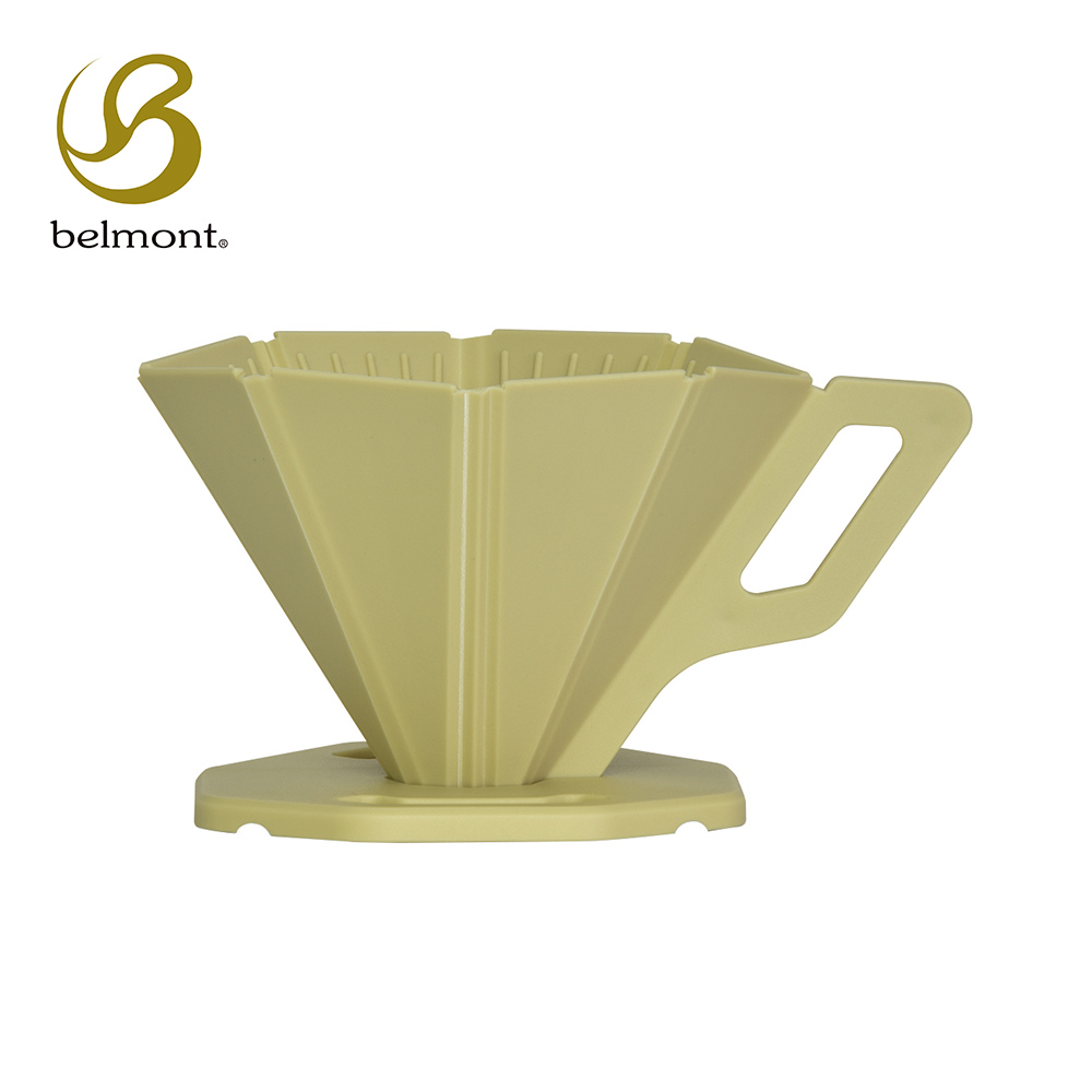 日本Belmont 收摺式便攜咖啡濾杯(沙色) BM-348 附收納袋