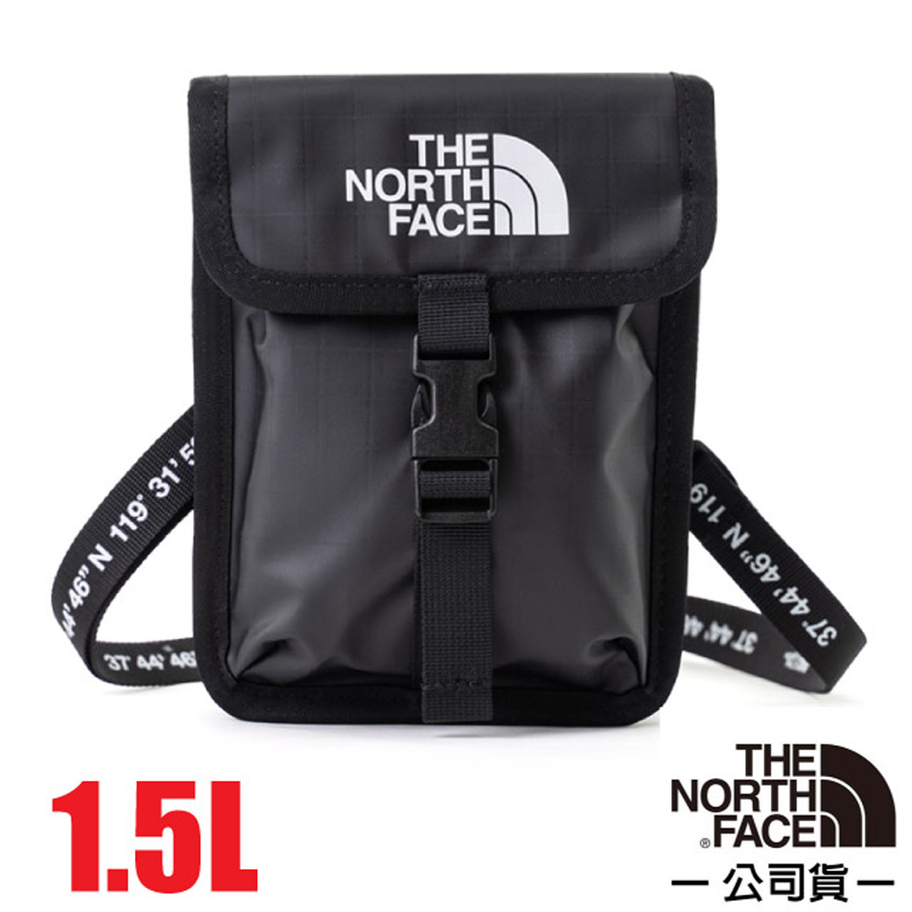 【美國 The North Face】插扣式可調節潮流背帶單肩包1.5L.斜揹包.側揹包/7QU7-JK3 黑 N