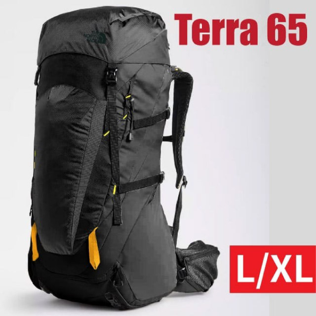 【美國 The North Face】TERRA 65L 加大專業網狀透氣減震登山健行背包/3GA5-KX7 黑 V