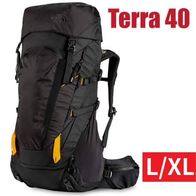 【美國 The North Face】TERRA 40L 專業網狀透氣減震登山健行背包/3GA7-KX7 黑 N