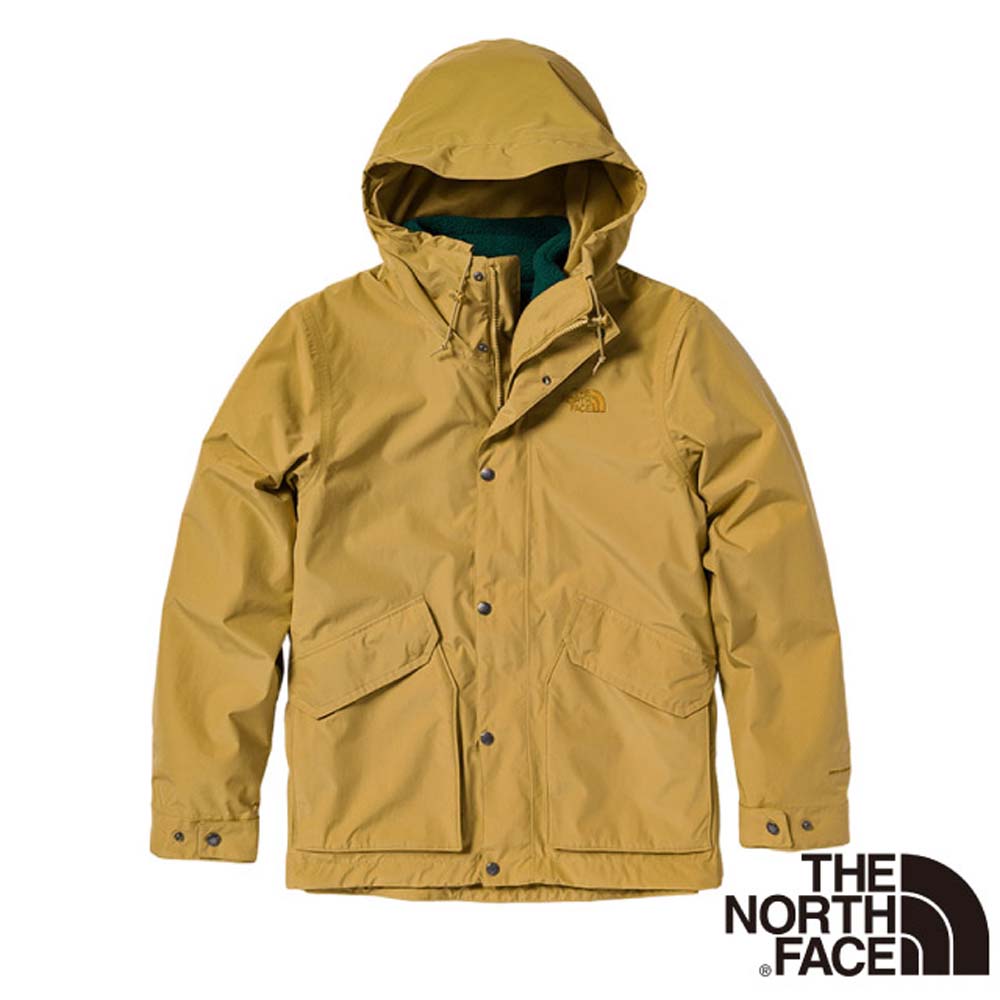 【美國 The North Face】男 防水透氣保暖抓絨三合一外套.夾克/7QSZ-931 棕色