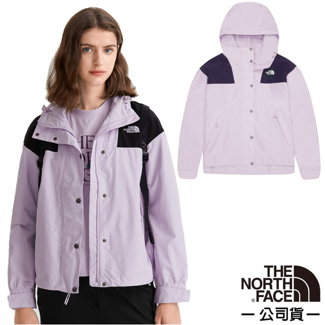 【美國 The North Face】女新款 3效能 防水透氣防風耐磨連帽外套(亞洲版型)/7QSI-6S1 紫