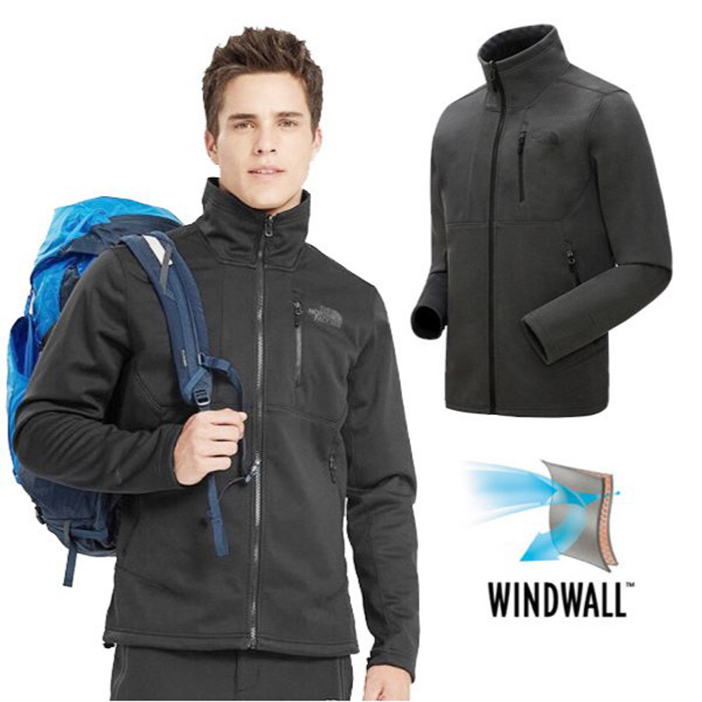 【美國 The North Face】男新款 WINDWALL 防風防潑水保暖夾克.輕量機能運動外套/3VSF 深灰 N