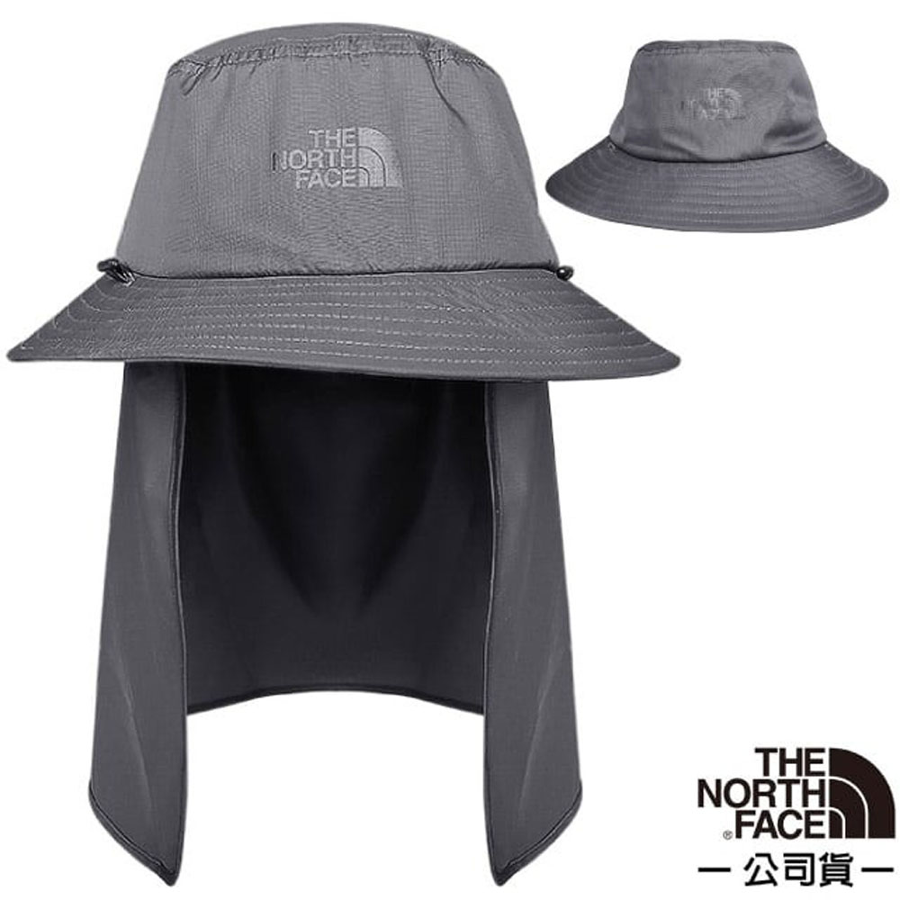 【美國 The North Face】FLYWEIGHT BUCKET HAT 輕質透氣登山健行兩用遮陽帽/5FXD-MN8 灰色 N