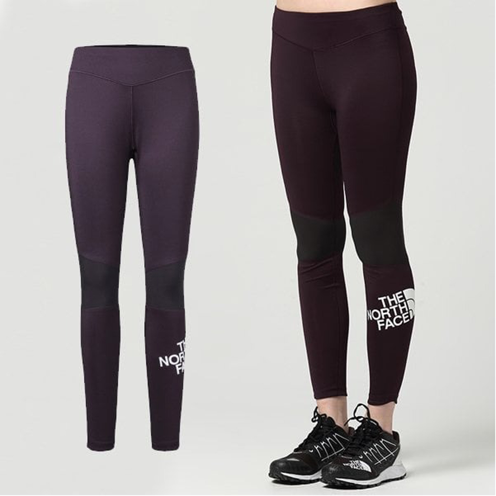 【美國 The North Face】女款 FlashDry-XD 閃電快乾耐磨緊身運動褲.健行褲/3GBJ 紫 V