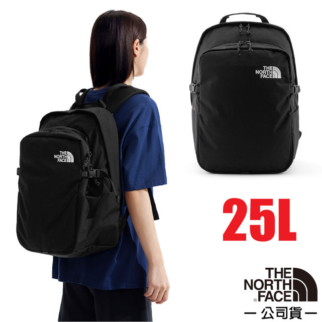 【The North Face】BTC DAYPACK 大容量日用通勤電腦揹包25L/CORDURA高強度尼龍/8B1Z-KX7 黑 N