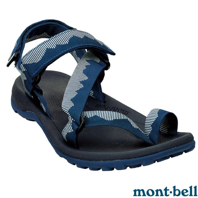 【MONT-BELL 日本】中性 COMFORT SANDALS夾腳涉水涼鞋.夾趾水陸兩用鞋/1129559 BLBK 藍黑