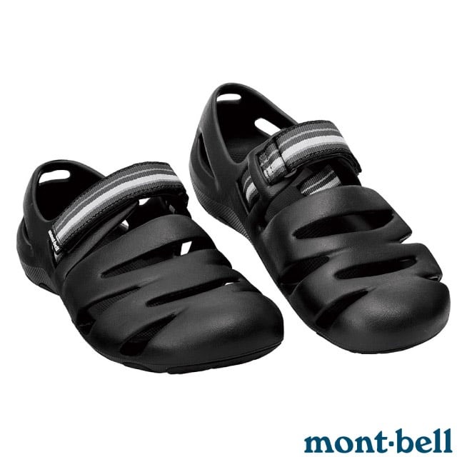 【mont-bell 日本】中性 CANYON SANDALS 魔鬼氈可調式涉水膠鞋.涼鞋/1129555-CHBK 炭黑