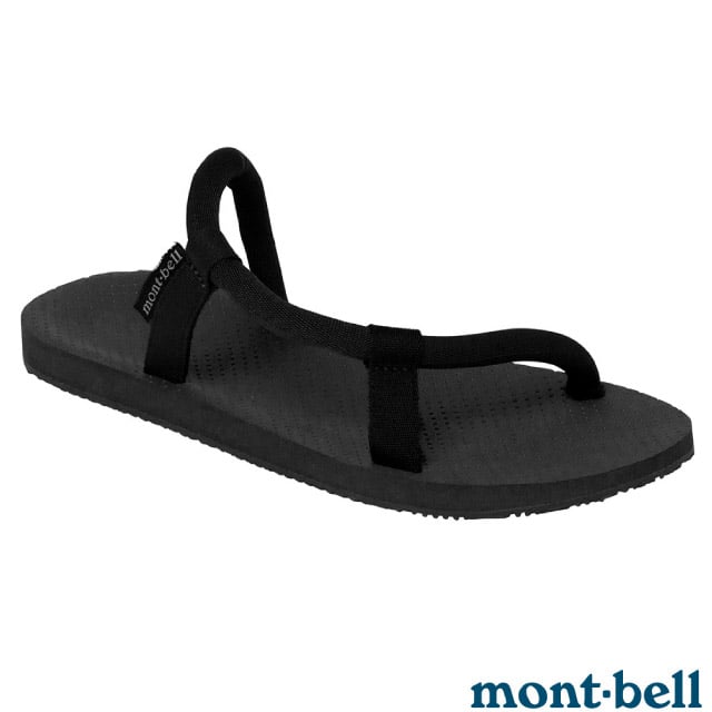 【MONT-BELL】Lock-On Sandals 自動調校織帶涼鞋.拖鞋/防滑鞋床.後跟可調.EVA鞋底/1129715 BK 黑色