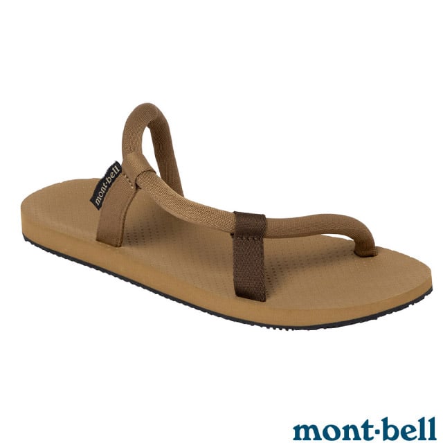 【MONT-BELL】Sock-On Sandals 自動調校織帶休閒拖鞋/防滑鞋床設計.EVA輕量鞋底/1129715 TN 黃褐