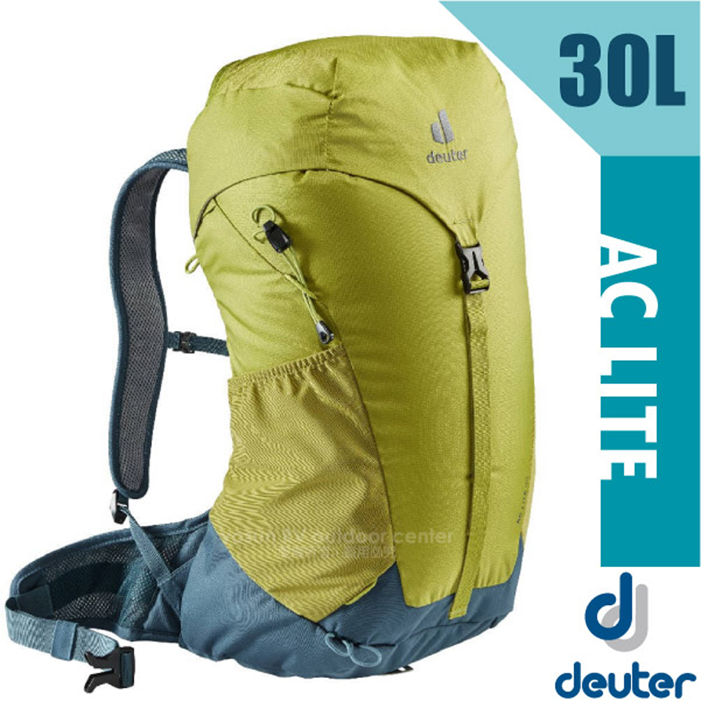 【Deuter】AC LITE 30L 網架直立式透氣健行登山背包(Aircomfort 附防雨套)3421021 果綠