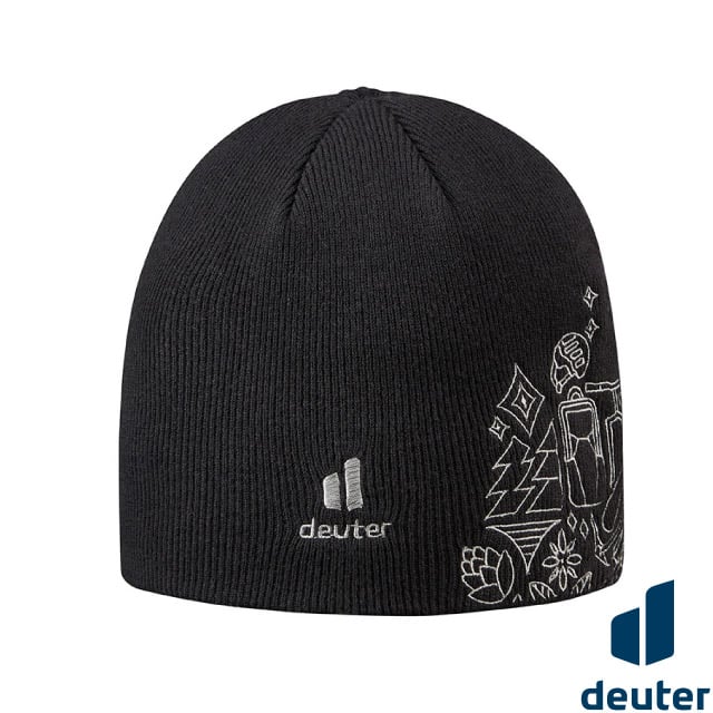【Deuter】保暖羊毛帽(125周年紀念款)登山賞雪禦寒配件/針織帽/百搭便攜/ A6AH2302N 黑