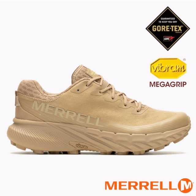 【MERRELL】男 AGILITY PEAK 5 TACTICAL GTX 輕量越野健行鞋/Vibram黃金大底/ML005765 狼棕色