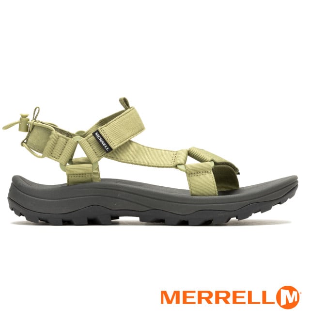 【MERRELL】男 SPEED FUSION WEB SPORT 水陸兩棲運動涼鞋/一體成型FloatMax鞋墊/ML006185 苔蘚綠