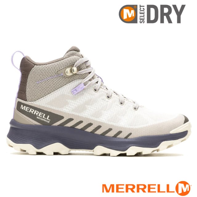 【MERRELL】女 SPEED ECO MID WATERPROOF 多功能防水透氣中筒登山健行鞋/ML037864 淺紫色