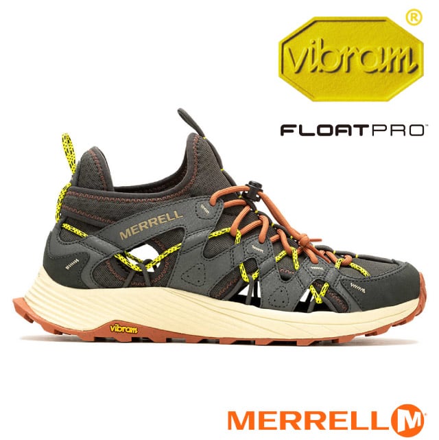 【MERRELL】男 MOAB FLIGHT SIEVE 水陸兩用郊山鞋/FloatPro羽量級中底/ ML068079 墨綠色