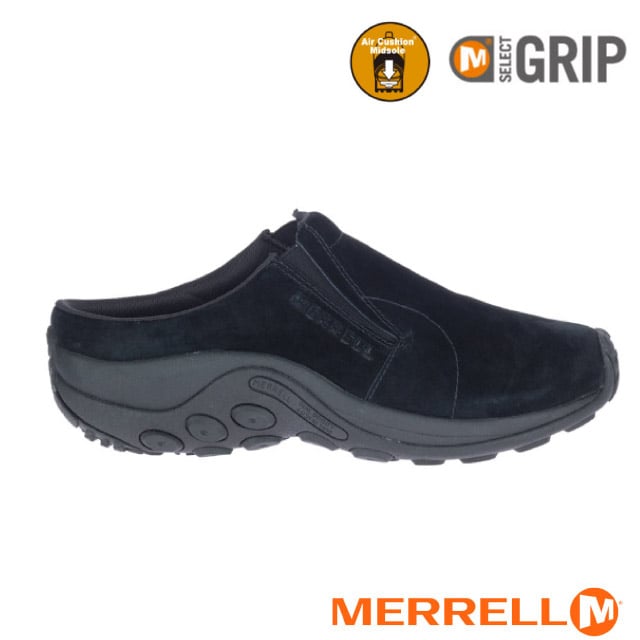 【MERRELL】男 JUNGLE SLIDE 運動鞋健行鞋.真皮鞋面.休閒鞋/輕量EVA中底.GRIP耐磨抓地/ML003297 黑