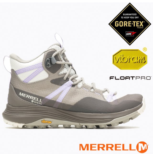 【MERRELL】女 SIREN 4 MID GORE-TEX 防水透氣登山健行鞋/Vibram黃金大底/ML037370 紫褐色