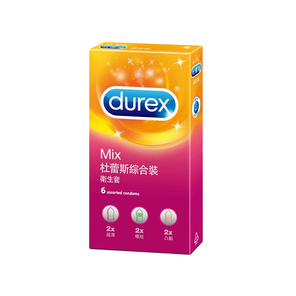 【Durex杜蕾斯】綜合裝保險套(6入)