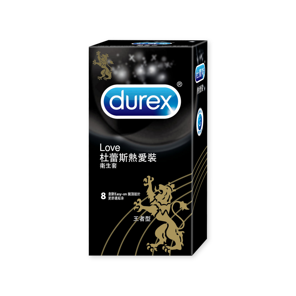 【杜蕾斯Durex】熱愛裝王者型保險套安全套避孕套8入