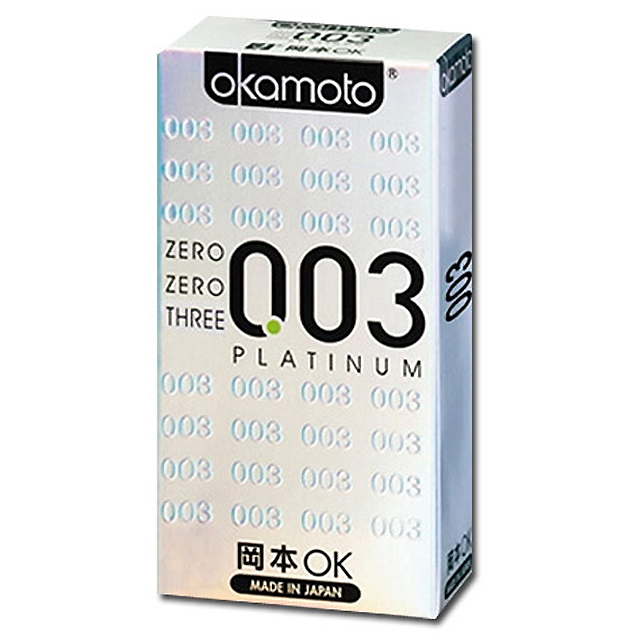 岡本003-PLATINUM 極薄保險套(6入裝)白金*4盒