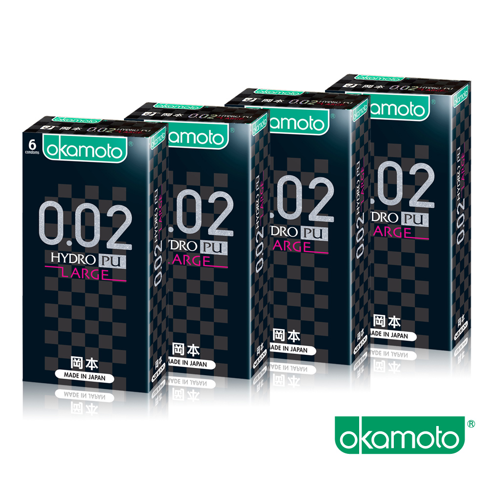 岡本okamoto 002水性聚氨酯大碼(6片裝/盒)X4入組