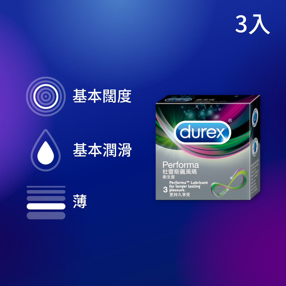 Durex杜蕾斯飆風碼保險套3入