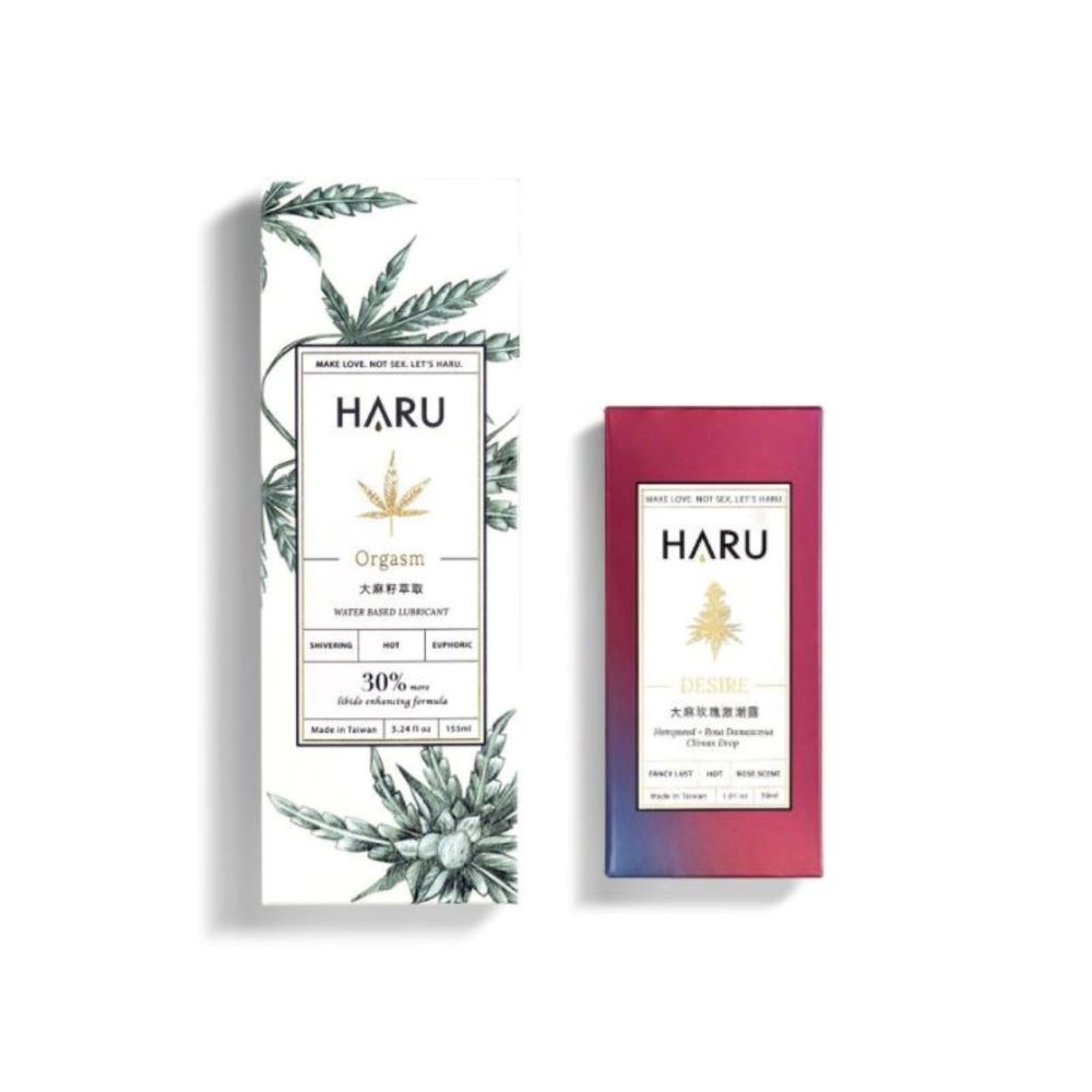 HARU 大麻雙重高潮組-潤滑液+激潮露