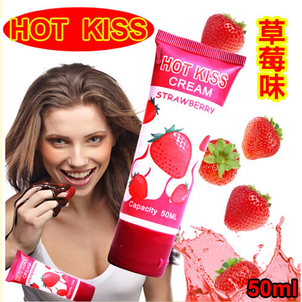 【亞柏林】HOT KISS 草莓味口交、肛交、陰交潤滑液 50ml(500914)