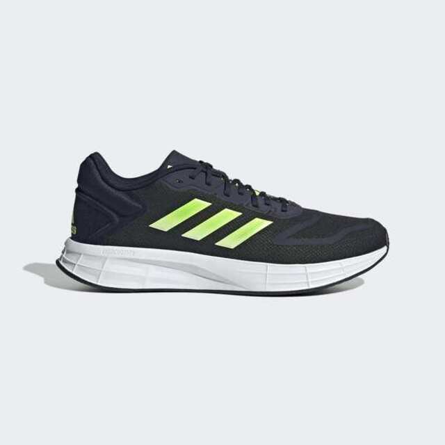 Adidas Duramo 10 [GW8337 男 慢跑鞋 運動 休閒 基本款 輕量 透氣 舒適 緩震 深藍 螢綠
