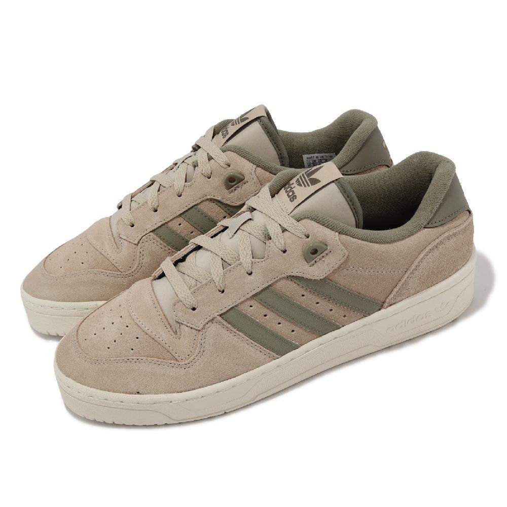 adidas 愛迪達 休閒鞋 Rivalry Low 男鞋 棕 綠 麂皮 復古 低筒 三葉草 IE7211