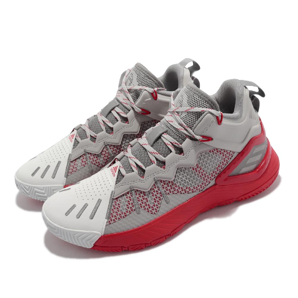 adidas 愛迪達 籃球鞋 D Rose Son Of Chi 男鞋 灰 紅 避震 包覆 運動鞋 明星款 GW7651