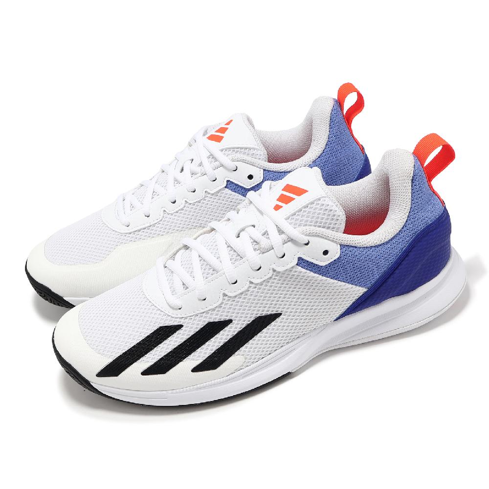 adidas 愛迪達 網球鞋 Courtflash Speed 男鞋 白 藍 支撐 透氣 抓地 運動鞋 HQ8481