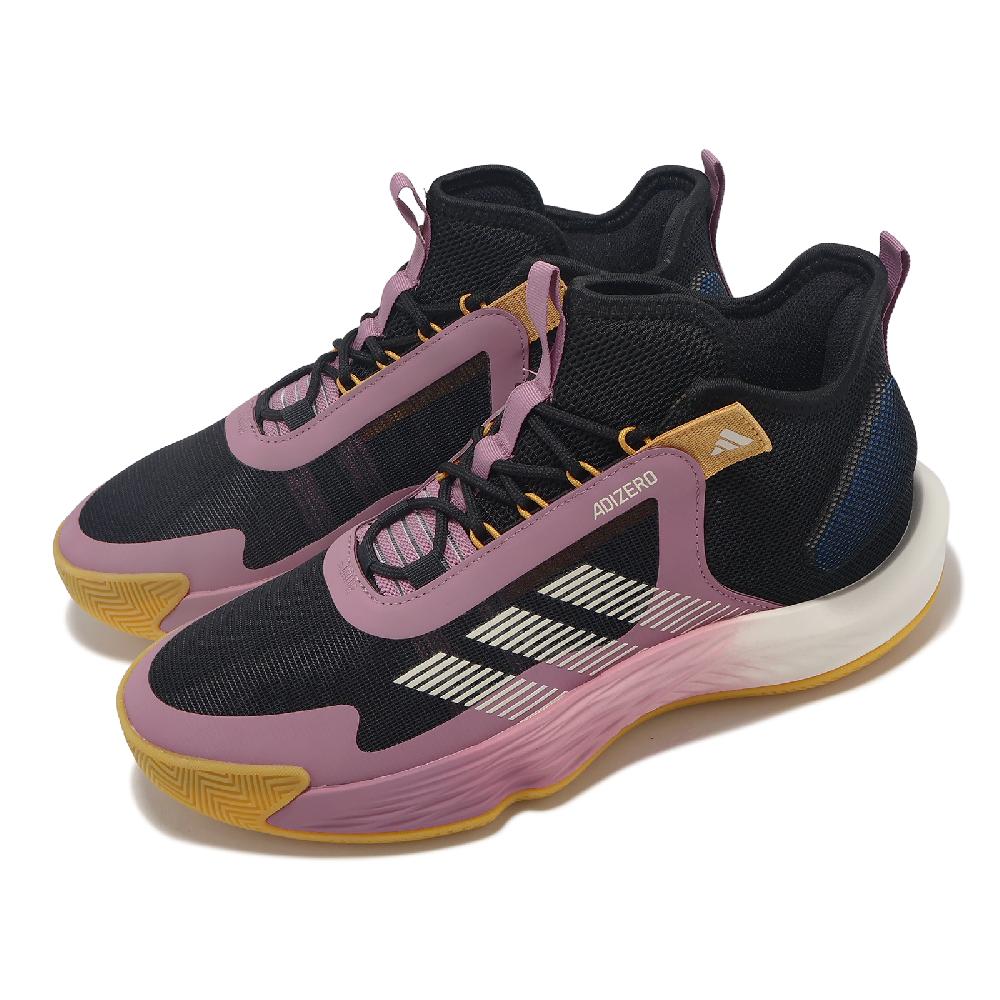 adidas 愛迪達 籃球鞋 Adizero Select 男鞋 黑 粉紅 黃 緩衝 支撐 IE9285