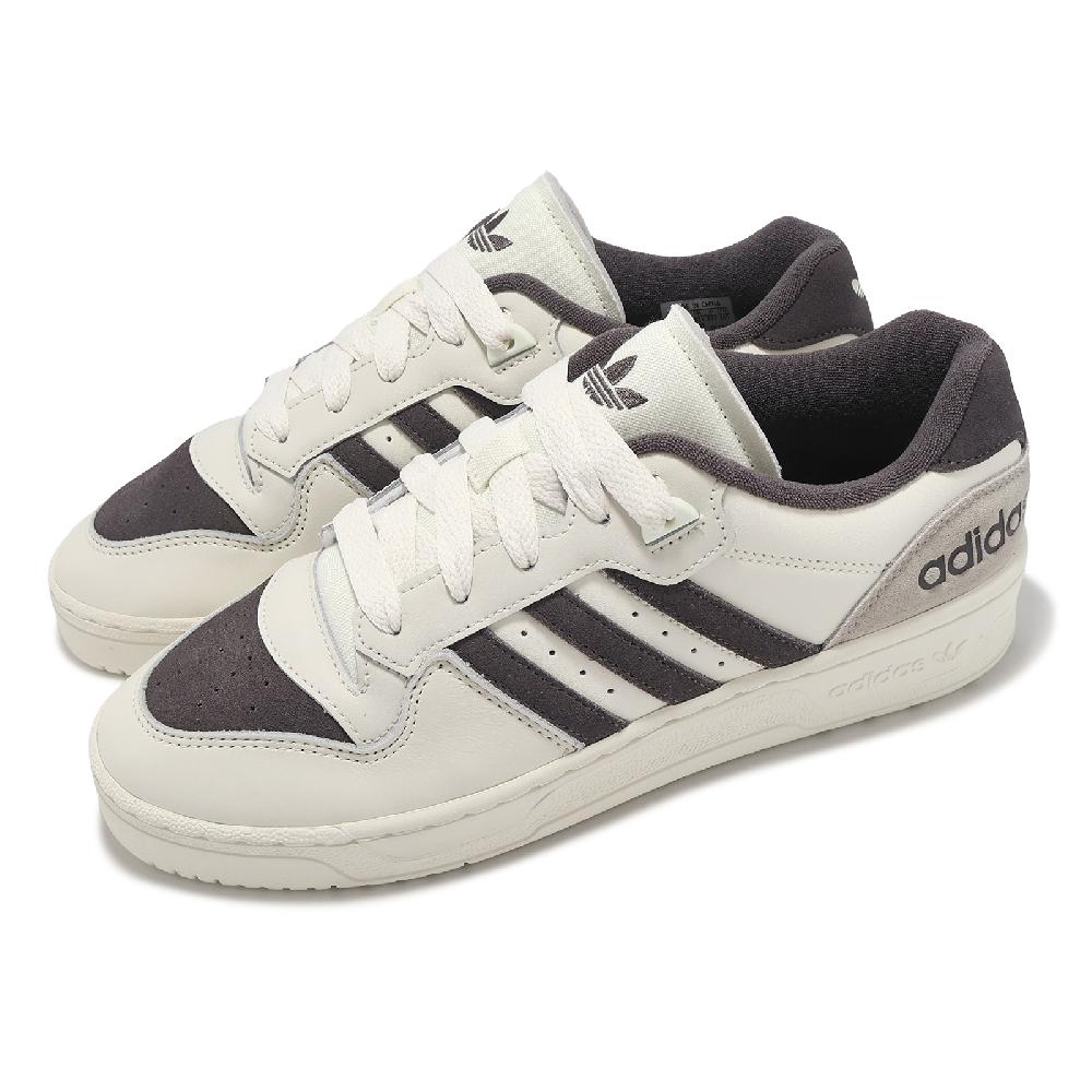 adidas 愛迪達 休閒鞋 Rivalry Low 男鞋 米白 棕 低筒 皮革 麂皮 復古 ID5386