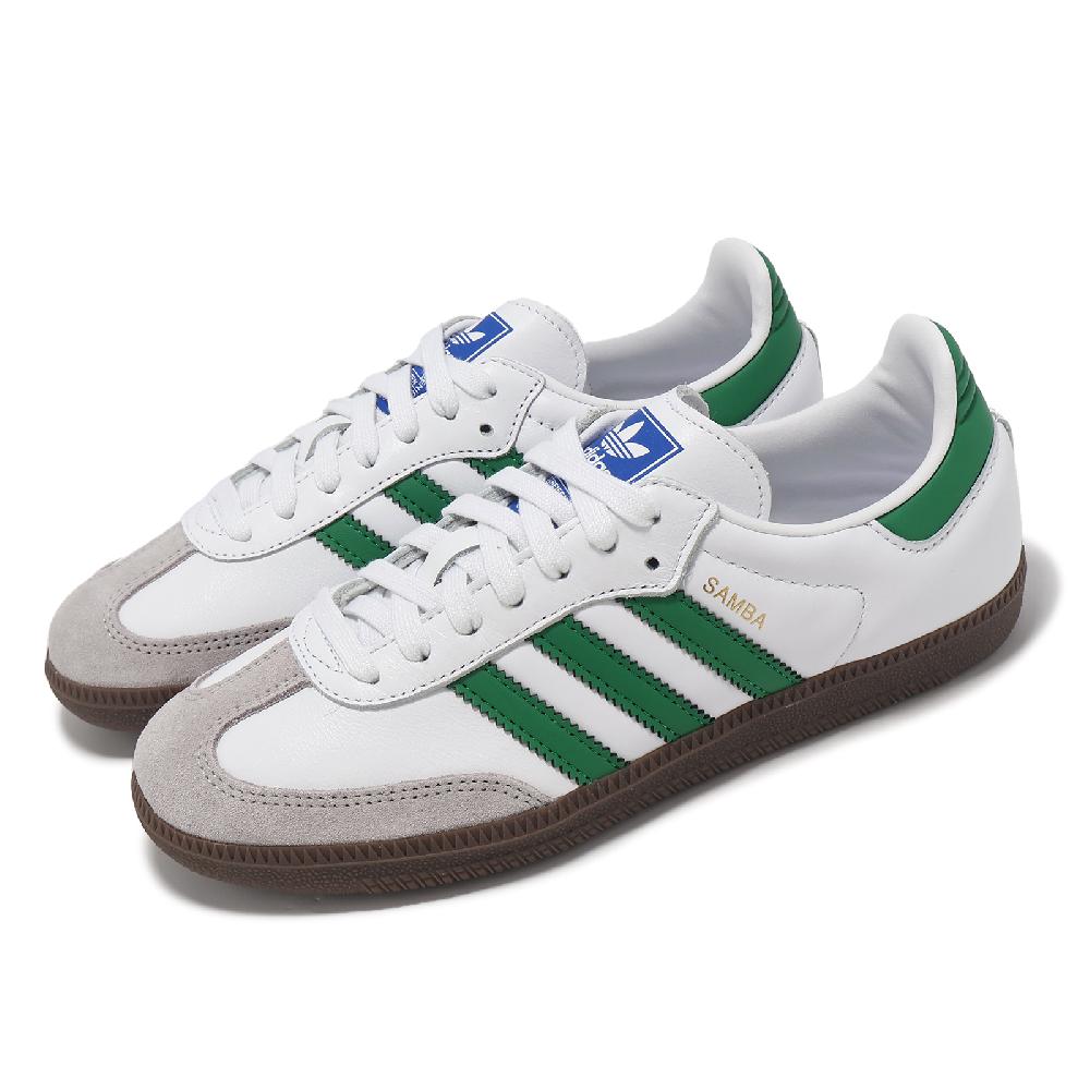 adidas 愛迪達 德訓鞋 Samba OG 男鞋 女鞋 白 綠 復古 休閒鞋 IG1024