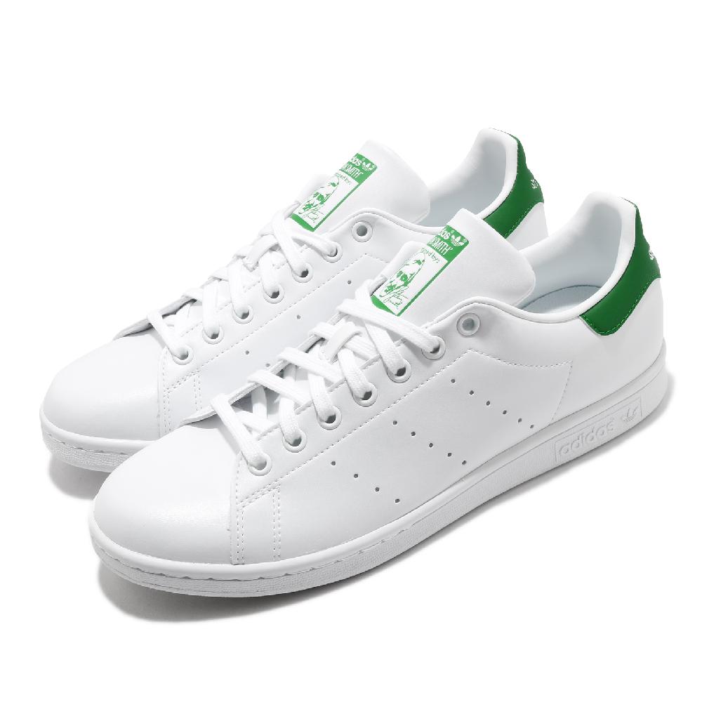 adidas 愛迪達 休閒鞋 Stan Smith 男鞋 白 綠尾 復古 三葉草 史密斯 皮革 FX5502