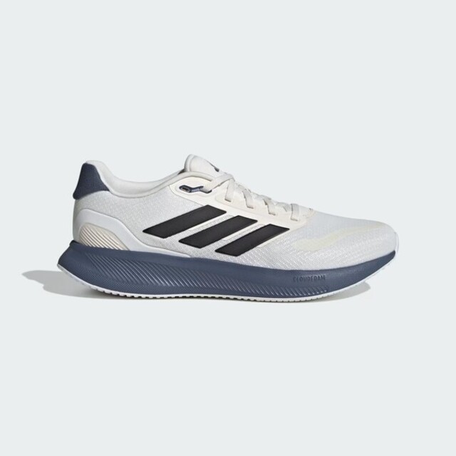 Adidas Runfalcon 5 [IE8815 男 慢跑鞋 運動 休閒 透氣 緩衝 彈力 愛迪達 米白 黑藍