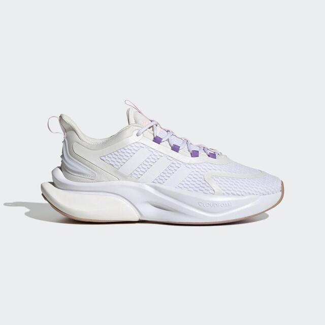 Adidas Alphabounce + [HP6150 女 慢跑鞋 運動 路跑 緩震 舒適 透氣 愛迪達 白 紫