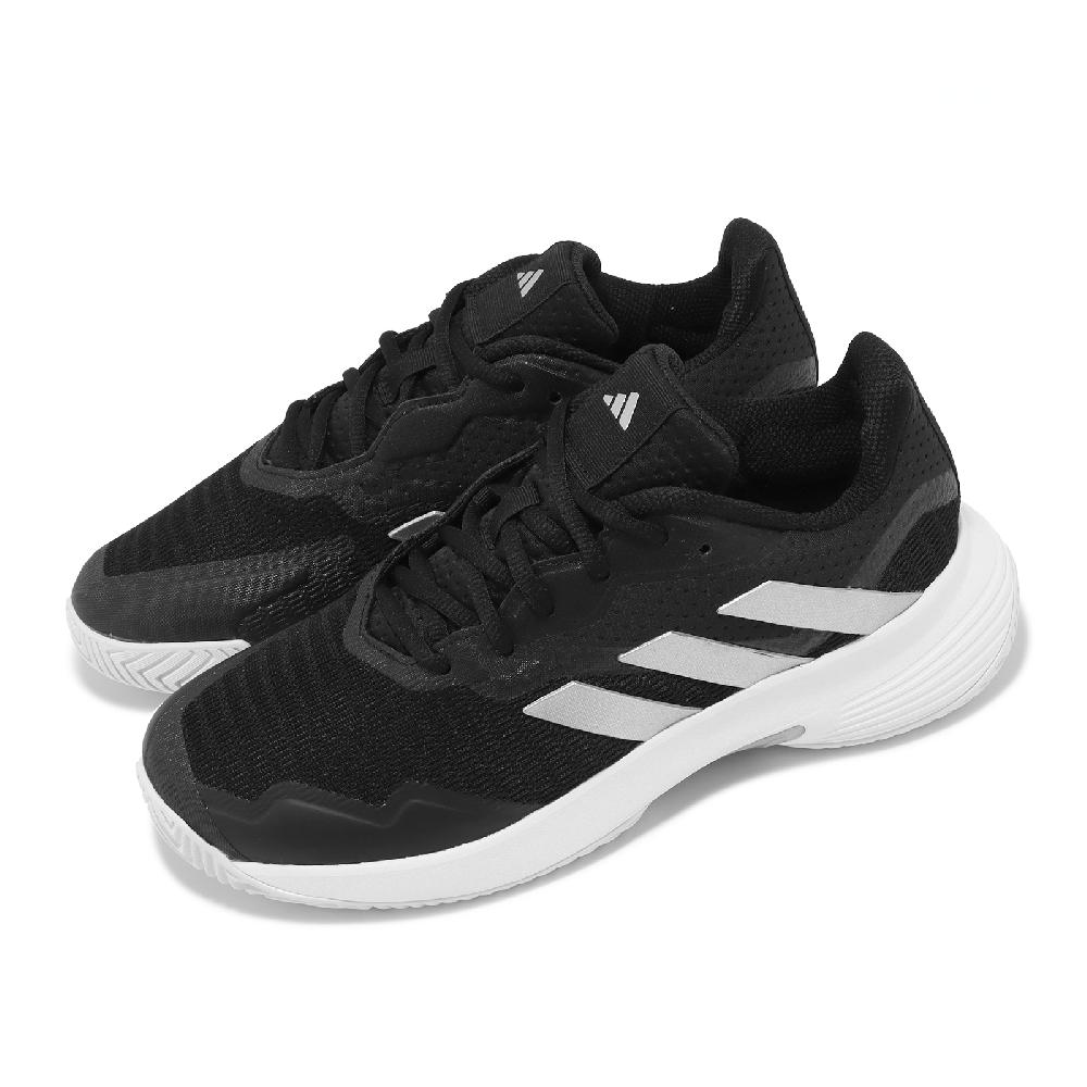 adidas 愛迪達 網球鞋 CourtJam Control W 女鞋 黑 白 緩震 輕量 支撐 訓練 運動鞋 愛迪達 ID1545