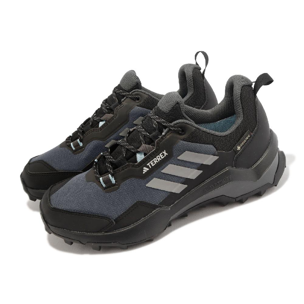 adidas 愛迪達 戶外鞋 Terrex AX4 GTX W 女鞋 黑 灰 防水 登山 越野 郊山 HQ1051