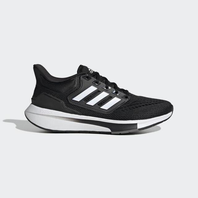 Adidas EQ21 Run GY2207 女 慢跑鞋 運動 休閒 輕量 支撐 緩衝 彈力 愛迪達 黑 白