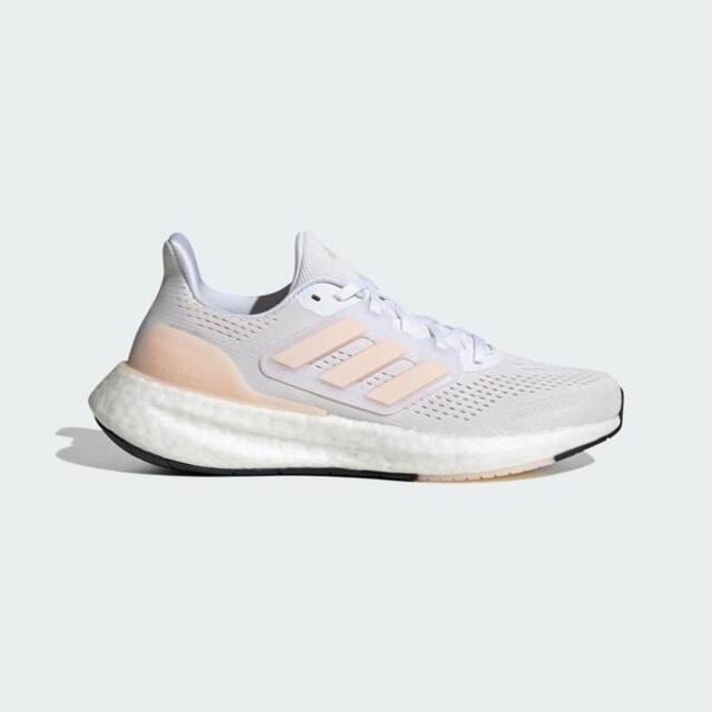 Adidas Pureboost 23 W IF2392 女 慢跑鞋 運動 路跑 休閒 緩震 耐磨 透氣 白 粉橘