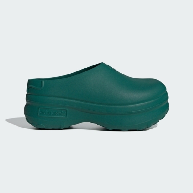 Adidas Adifom Stan Mule W [IE0481 女 穆勒鞋 拖鞋 休閒 經典 三葉草 厚底 深綠