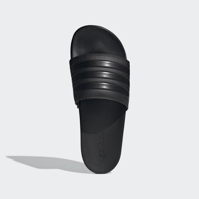 Adidas Adilette Comfort [GZ5896 男女 涼拖鞋 休閒 日常 居家 舒適 輕量 海灘 全黑